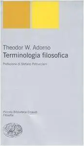 Theodor W. Adorno - Terminologia filosofica