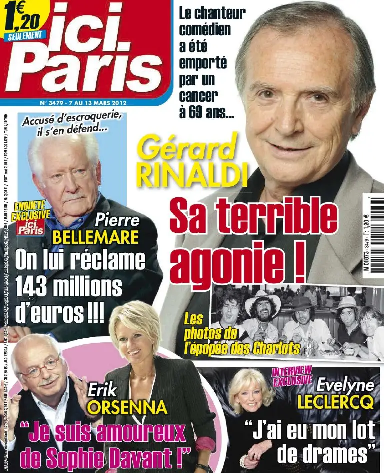 Ici Paris 3479 - 7 au 13 Mars 2012