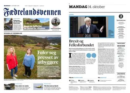 Fædrelandsvennen – 14. oktober 2019