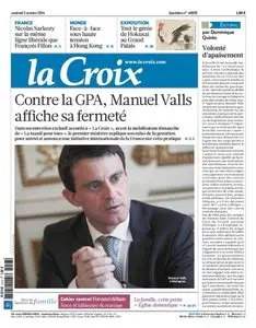 La Croix Du Vendredi 03 Octobre 2014