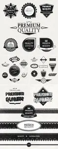 Premium Quality Labels Vector