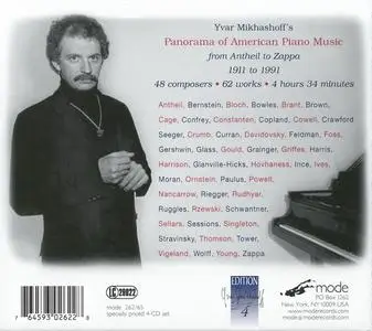 Yvar Mikhashoff - Panorama of American Piano Music: From Antheil to Zappa (4CD) (2013)