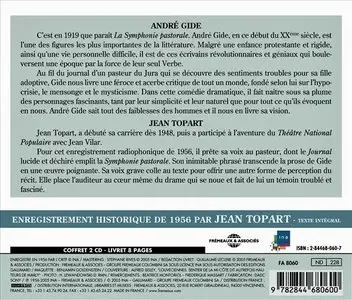 André Gide, "La Symphonie Pastorale" 2 CD Audio