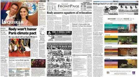 Philippine Daily Inquirer – July 19, 2016