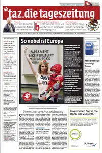 Tageszeitung TAZ vom 08 Dezember 2012