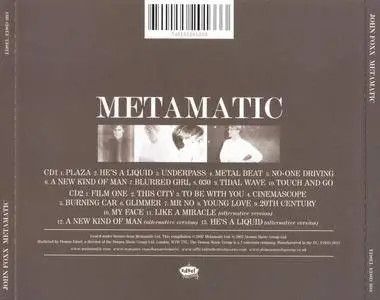 John Foxx - Metamatic (1980) {2CD Deluxe Remastered Edition Edsel EDSD 2013 rel 2007}
