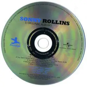 Sonny Rollins - 5 Original Albums with full original artwork (2016) {5CD Set Prestige - originally released 1956}