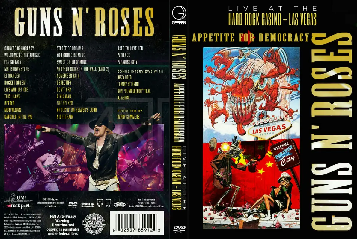 Guns N' Roses - Appetite for Democracy: Live at the Hard Rock Casino ...