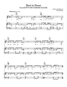 Rest In Peace - Buffy The Vampire Slayer TV Series, Joss Whedon (Piano-Vocal-Guitar)