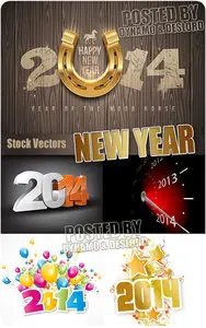 2014 New Year - Stock Vectors