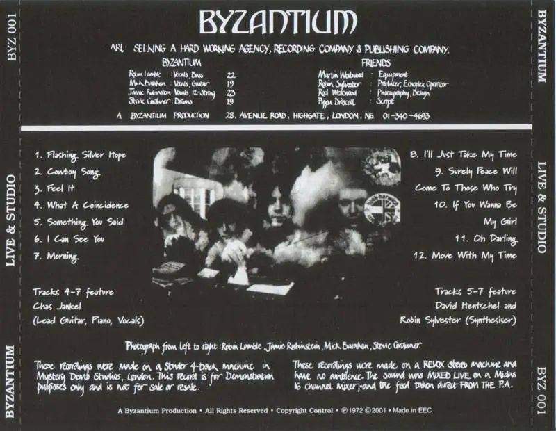 Byzantium - Live & Studio (1972)