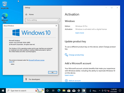 Microsoft Windows 10 21H2 build 19044.1889 (x86/x64) AIO 31in1 Preactivated