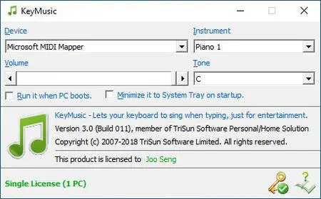 TriSun KeyMusic 3.0 Build 011 Portable