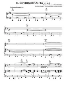 Something's Gotta Give - One Republic, OneRepublic (Piano-Vocal-Guitar)