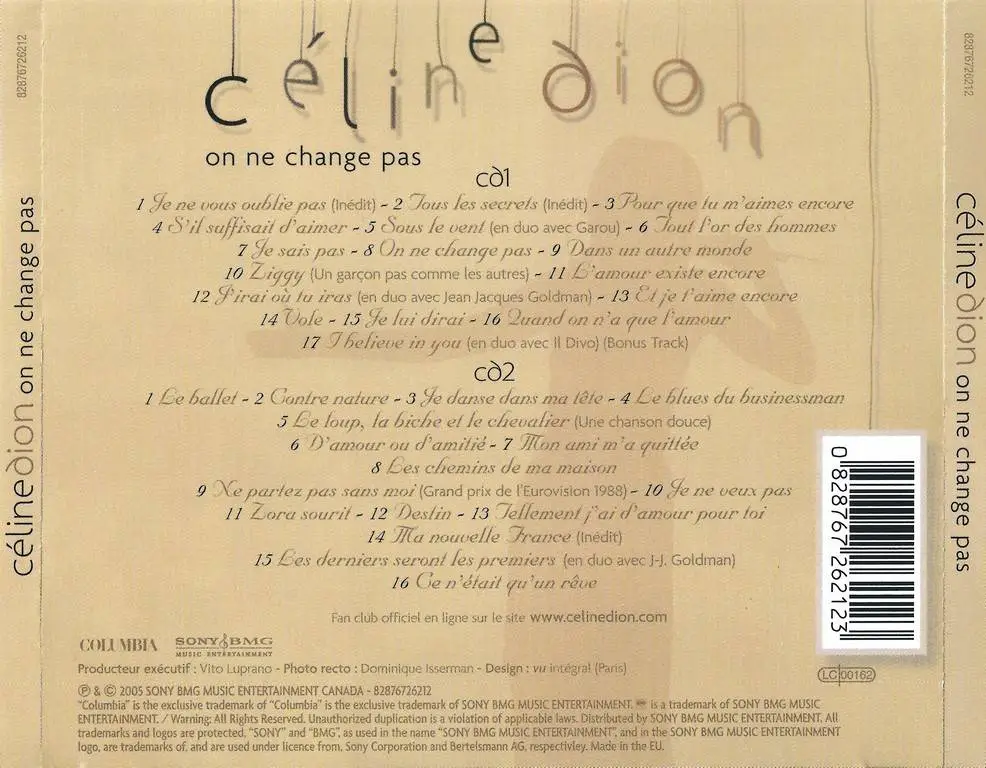 Celine Dion - On Ne Change Pas (2005) / AvaxHome