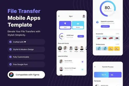 File Transfer Mobile App Template