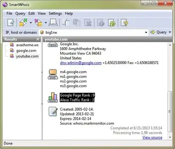 SmartWhois 5.1 Build 270