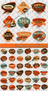 Vintage speech bubble vector