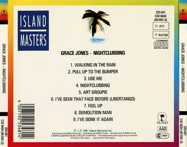 Grace Jones - Nightclubbing (1981) [Non-Remastered]