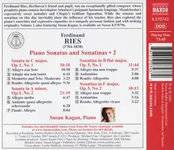 Susan Kagan - Ferdinand Ries: Piano Sonatas and Sonatinas, Vol.2 (2009)