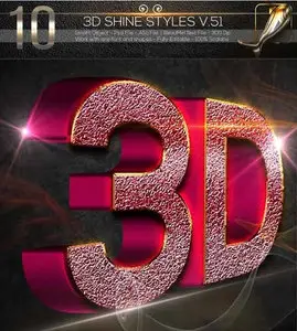 GraphicRiver - 10 3D Text Style V.51Des