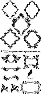 Vectors - Stylish Vintage Frames 11