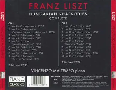Vincenzo Maltempo - Franz Liszt: Hungarian Rhapsodies Complete (2CD) (2016)