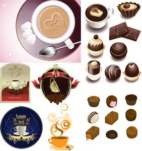 Coffee and Chocolate - Stock Vectors