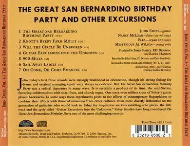 John Fahey - The Great San Bernardino Birthday Party and Other Excursions (1966) {Takoma TAKCD-6508-2 rel 2000}