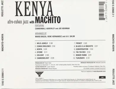 Machito - Kenya (1957) {Roulette Jazz 724352266821 rel 1999}