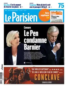 Le Parisien du Mardi 3 Décembre 2024