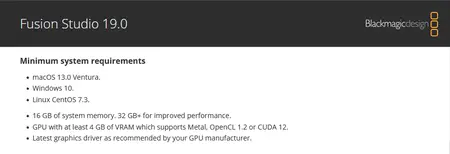 Blackmagic Design Fusion Studio 19.0