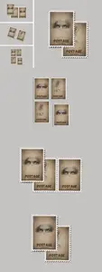 Postage stamp Mockup PBB37SM
