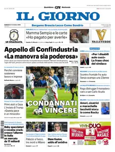 Il Giorno Como Lecco Sondrio - 12 Ottobre 2025