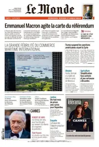 Le Monde du Jeudi 15 Mai 2025