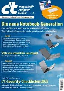 ct Magazin für Computertechnik - 27. Dezember 2024