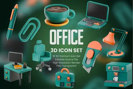 EE - Office 3D Icon Set WCJ93QA