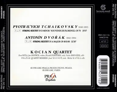 Kocian Quartet - Tchaikovsky: String Sextet Op.70 'Souvenir de Florence'; Dvořák: String Sextet Op.48 (1998)