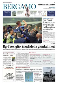 Corriere della Sera Bergamo - 1 Ottobre 2025