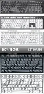 Stock Vector - Keyboards