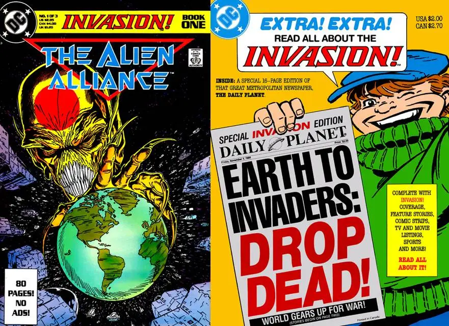 Invasion #1-3 + Special: Daily Planet (1989) Complete