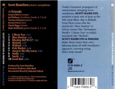 Scott Hamilton & Friends - Blues, Bop & Ballads