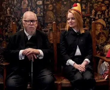 Emma Stone and Peter Blake by Mary McCartney for LOVE Magazine Autumn/Winter 2018