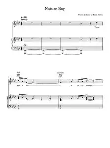 Nature boy - Nat King Cole (Piano-Vocal-Guitar (Piano Accompaniment))