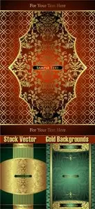 Stock Vector - Gold Backgrounds