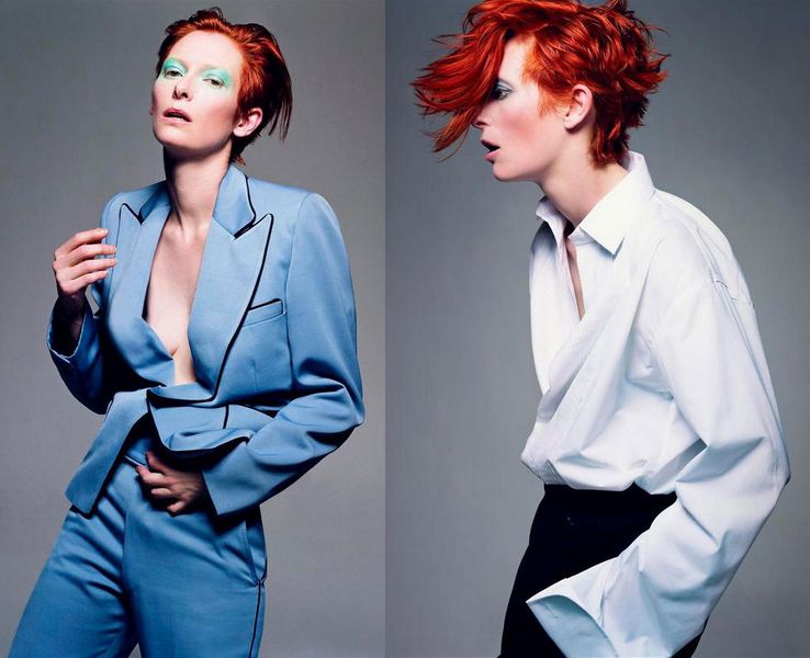 Tilda Swinton by Craig McDean for Vogue Italia September 2003.