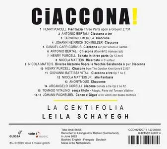 Leila Schayegh, La Centifolia - Ciaccona! (2023)