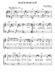 Black hole sun - Soundgarden (Easy Piano)