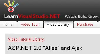 ASP.NET 2.0 Atlas and Ajax from LearnVisualStudio.NET