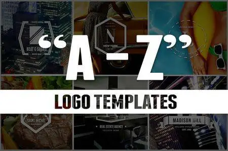 CreativeMarket - 26 Logos from A to Z / Badges